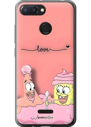 Чехол на xiaomi redmi 6 спанч боб, sponge bob сяоми редми 6
