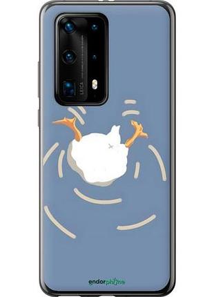 Чехол на huawei p40 pro plus смешная утка, гусь хуавей п40 про плюс