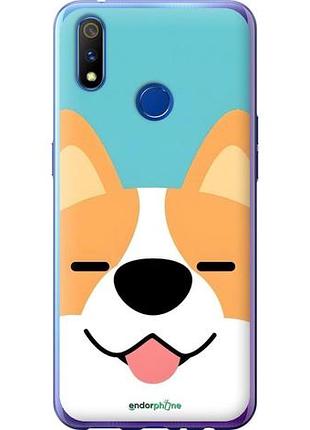 Чехол на realme 3 pro корги