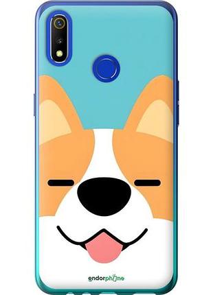 Чехол на realme 3 корги