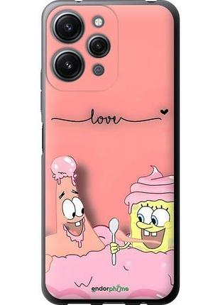 Чехол на xiaomi redmi 12 спанч боб, sponge bob сяоми редми 12