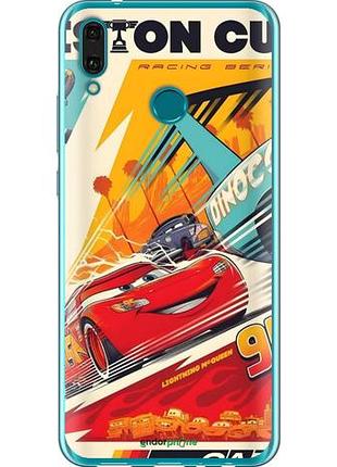 Чехол на huawei y9 2019 тачки хуавей у9 2019