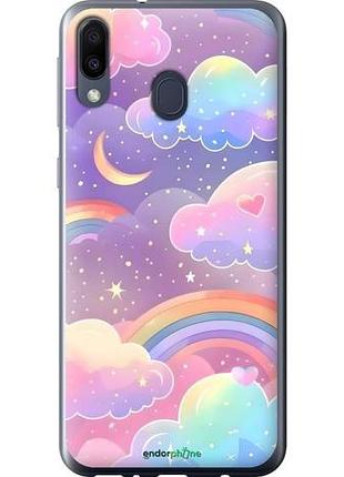 Чехол на samsung galaxy m20 облака и радуга самсунг м20
