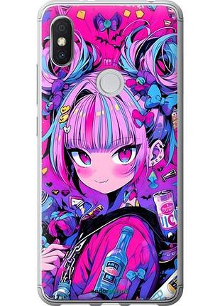 Чехол на xiaomi redmi s2 аниме милаха сяоми редми с2