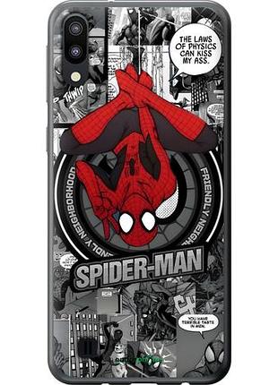 Чехол на samsung galaxy m10 человек паук, spiderman самсунг м10