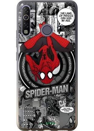 Чехол на tecno camon 12 air cc6 человек паук, spiderman текно камон 12 аир сс6