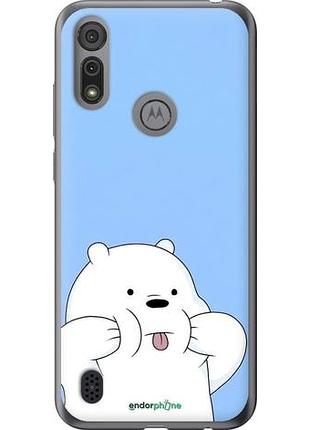 Чехол на motorola e6s милый мишка моторола е6с