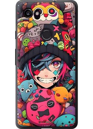Чехол на google pixel 2 xl аниме парень гугл пиxeл 2 хл