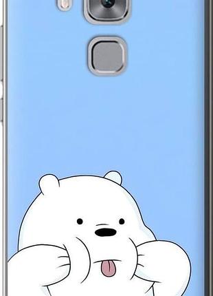Чехол на huawei nova plus милый мишка хуавей нова плюс