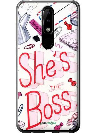 Чехол на nokia 5.1 plus she's the boss "4254u-1543-10746"