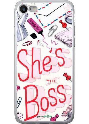 Чехол на iphone 7 she's the boss "4254u-336-10746"