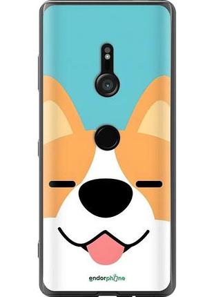 Чехол на sony xperia xz3 h9436 забавный корги сони эксперия хз3 х9436
