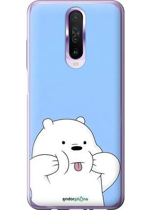 Чехол на xiaomi redmi k30 милый мишка сяоми редми к30