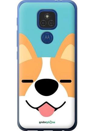 Чехол на motorola e7 plus забавный корги моторола е7 плюс