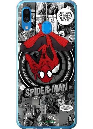 Чехол на samsung galaxy a20 2019 a205f человек паук, spiderman самсунг а20 2019 а205ф