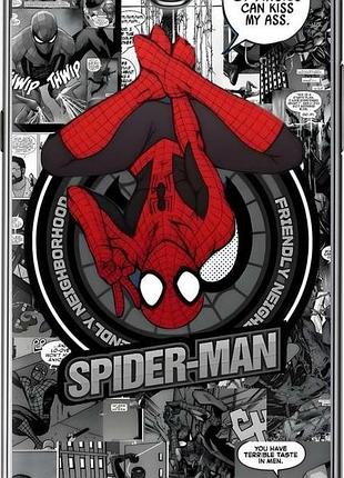 Чехол на samsung galaxy note 2 n7100 человек паук, spiderman самсунг ноут 2 н7100