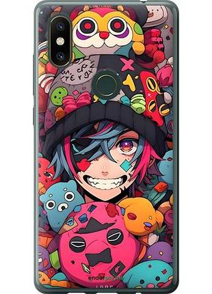 Чехол на xiaomi mi mix 2s аниме парень сяоми ми микс 2с