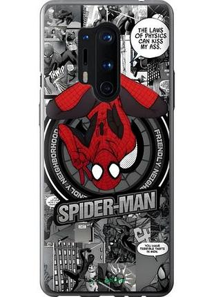 Чехол на oneplus 8 pro человек паук, spiderman 1+ 8 про