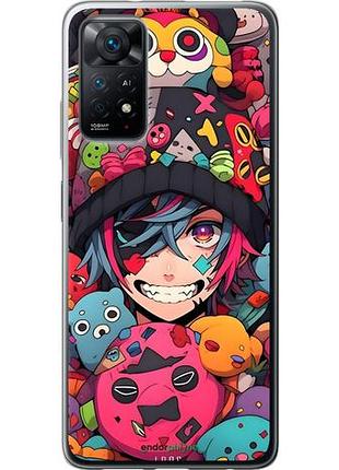 Чехол на xiaomi redmi note 11 аниме парень сяоми редми ноут 11