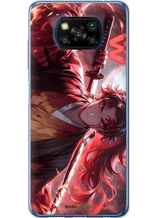 Чехол на xiaomi poco x3 аниме самурай сяоми поко х3
