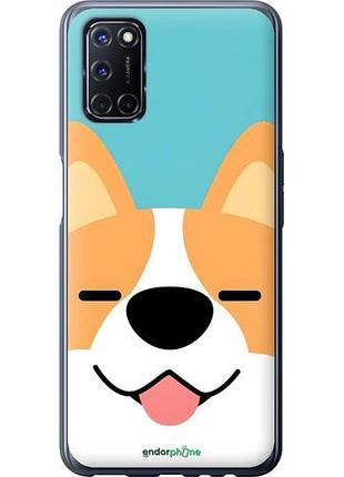 Чехол на oppo a52 забавный корги оппо а52