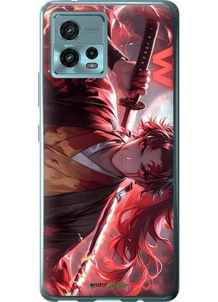 Чехол на motorola g72 аниме самурай моторола г72
