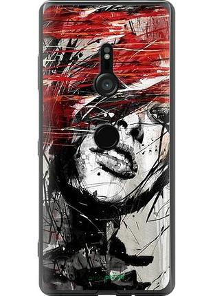 Чехол на sony xperia xz3 h9436 лицо девушки "1162u-1540-10746"