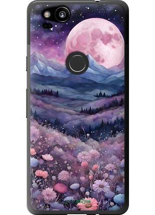 Чехол на google pixel 2 ночь луна арт гугл пиксель 2
