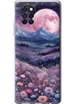 Чехол на infinix note 10 pro ночь луна арт инфикс ноут 10 про