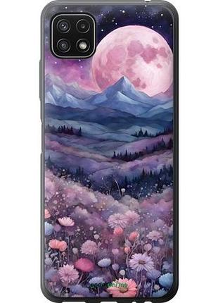 Чехол на samsung galaxy a22 5g a226b ночь луна арт самсунг а22 5г а226б