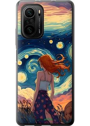 Чохол на xiaomi poco f3 дівчина арт