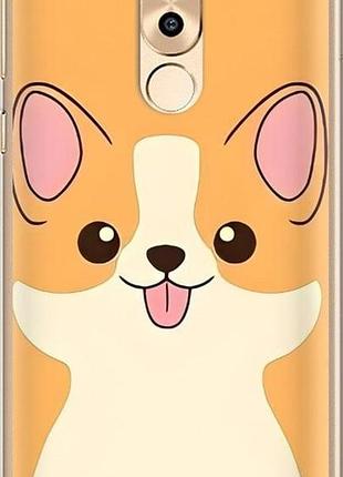 Чехол на huawei honor 6x милый пес хуавей хонор 6х