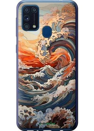 Чехол на samsung galaxy m31 m315f арт волны самсунг м31 м315ф