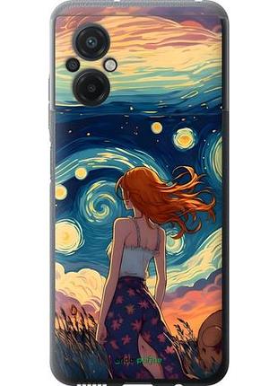 Чохол на xiaomi poco m5 дівчина арт