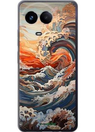 Чехол на realme realme 11 5g арт волны риалмириалми 11 5г