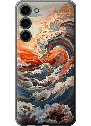 Чехол на samsung galaxy s23 plus арт волны самсунг с23 плюс