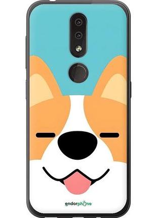Чехол на nokia 4.2 забавный корги нокиа 4.2
