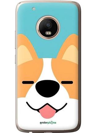 Чехол на motorola moto g5 plus забавный корги моторола мото г5 плюс