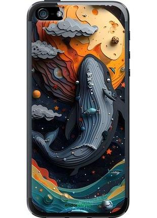 Чехол на iphone 5s кит в космосе айфон 5с