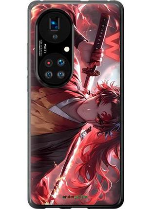 Чехол на huawei p50 аниме самурай хуавей п50