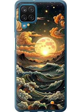 Чехол на samsung galaxy a12 a125f арт волны самсунг а12 а125ф