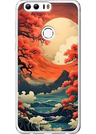 Чехол на huawei honor 8 природа японии хуавей хонор 8