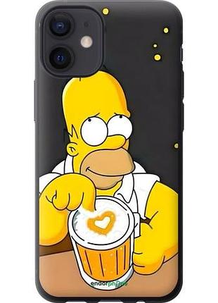Чехол на iphone 12 mini гомер пиво айфон 12 мини