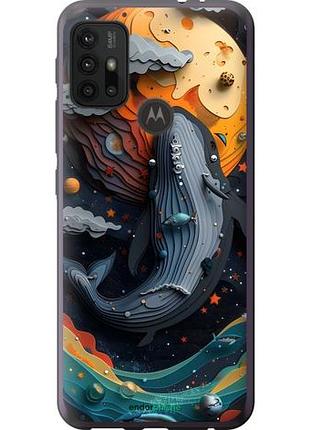 Чехол на motorola moto g20 кит в космосе моторола мото г20