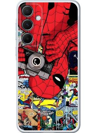 Чехол на samsung galaxy a55 человек паук, spiderman 2 самсунг а55 2