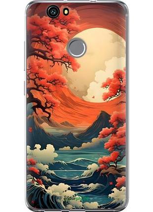 Чехол на huawei nova природа японии хуавей нова