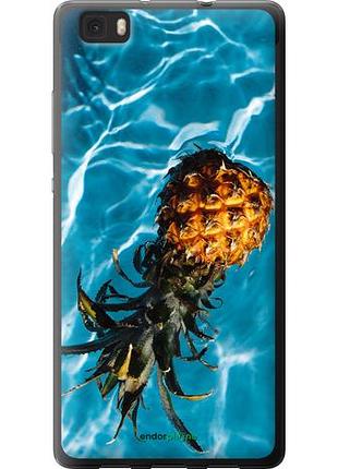 Чехол на huawei ascend p8 lite ананас на воде "4384u-126-10746"