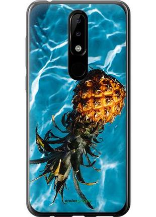 Чехол на nokia 5.1 plus ананас на воде "4384u-1543-10746"