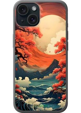 Чехол на iphone 15 природа японии айфон 15