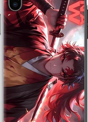 Чехол на iphone x аниме самурай айфон х